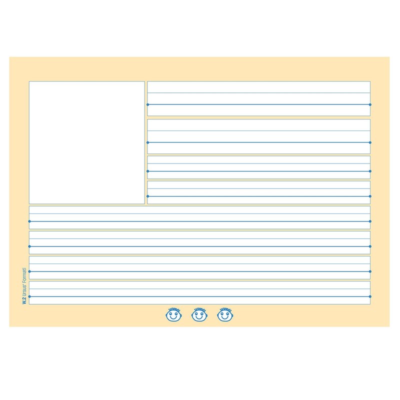 Word Pad W.2 A4 Landscape 52 Sheets 80 g/m² 9/9/9+6/6/6