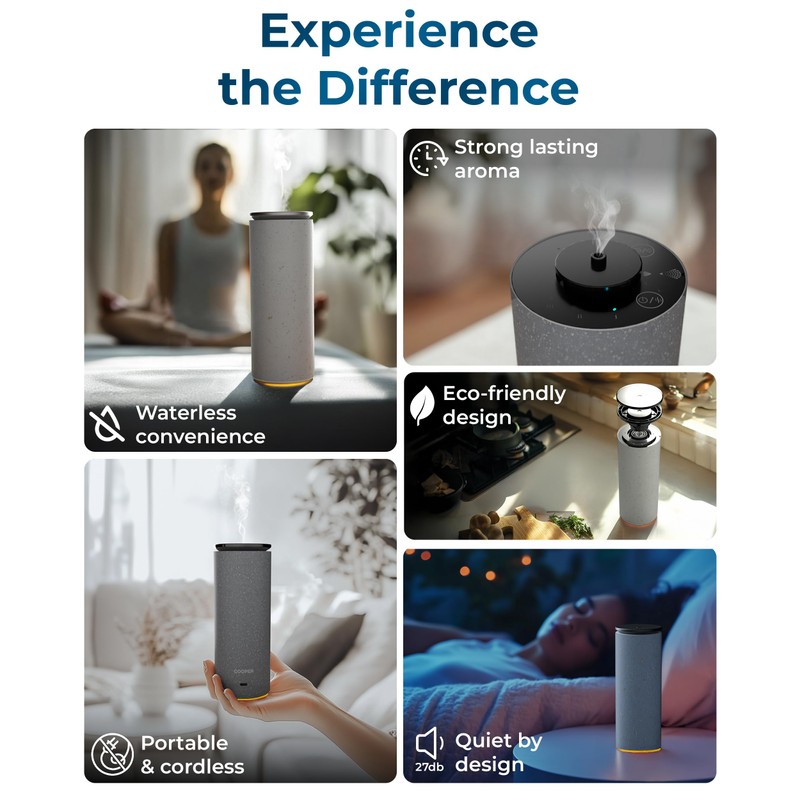 Cooper Bliss Waterless Diffuser for Essential Oils, Pure Aroma Zero