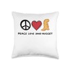 Peace, Love And Dino Nugget Retro Dino Nugget Peace, Love