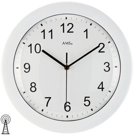 AMS Uhrenfabrik Clock, Silver, 30 x 4 x 253 cm