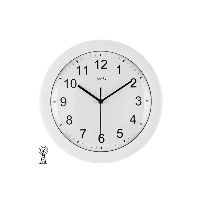 AMS Uhrenfabrik Clock, Silver, 30 x 4 x 253 cm