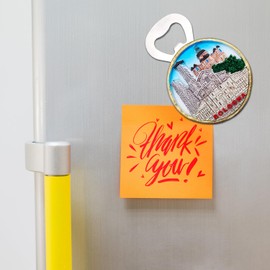 3D Magnet Corkscrew Bottle Opener for Vintage Fridge City of Bologna Italy Flag Fridge Magnet for Magnetic Whiteboard Home Kitchen Office Decoration