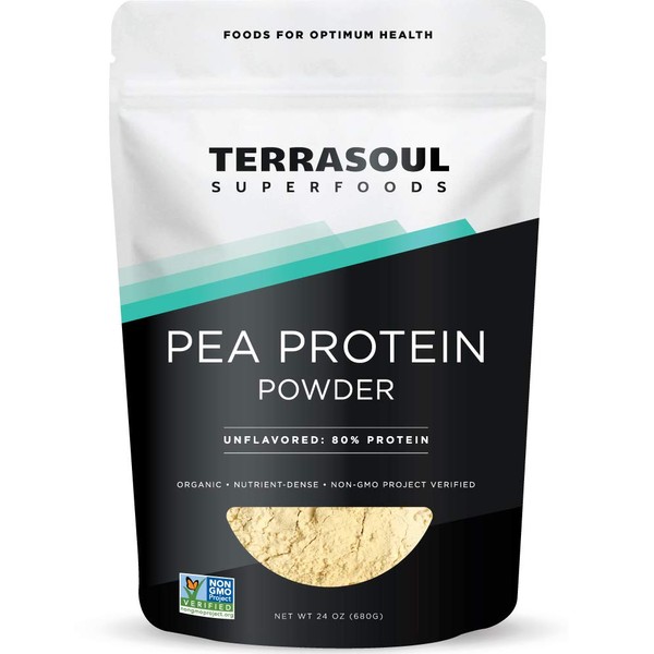 Terrasoul Superfoods Organic Pea Protein, 1.5 Lbs - European Sourced