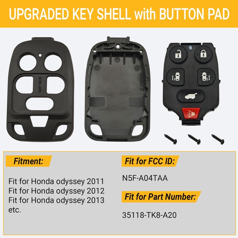 No Cutting Required - Premium Key Fob Case Shell for