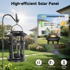 Electight Solar Lanterns Outdoor, 2 Pack Hanging Solar Lights for