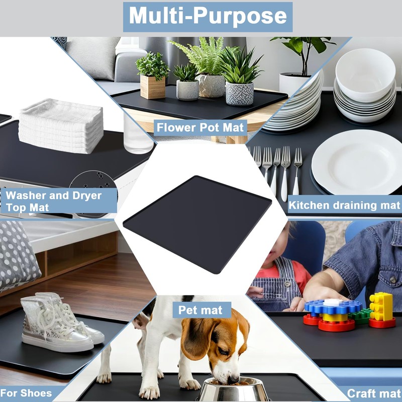 Washer and Dryer Top Protector Mat 24" x 19.7" -