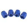 UHDFBDHF 4 PCS Titanium Metal Tire Valve Stem Caps, Dust