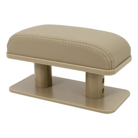 AICARS Armrest Cup Holder: Arm Rest Elbow Support General Leather Booster Pad for Car Door(Off-White)