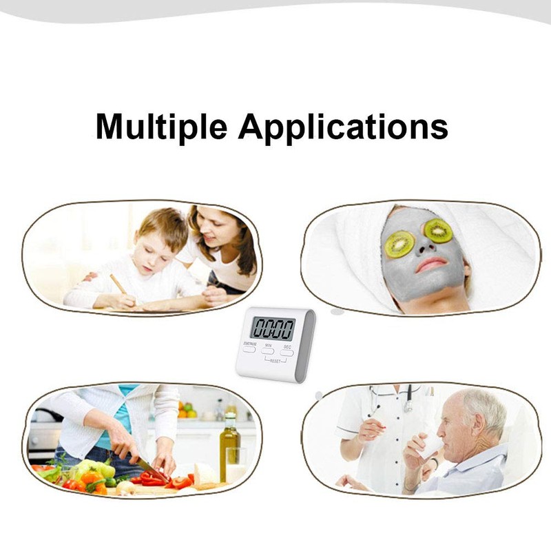 Kitchen Timer, INRIGOROUS Digital Kitchen Timer Magnetic Countdown Stopwatch Timer