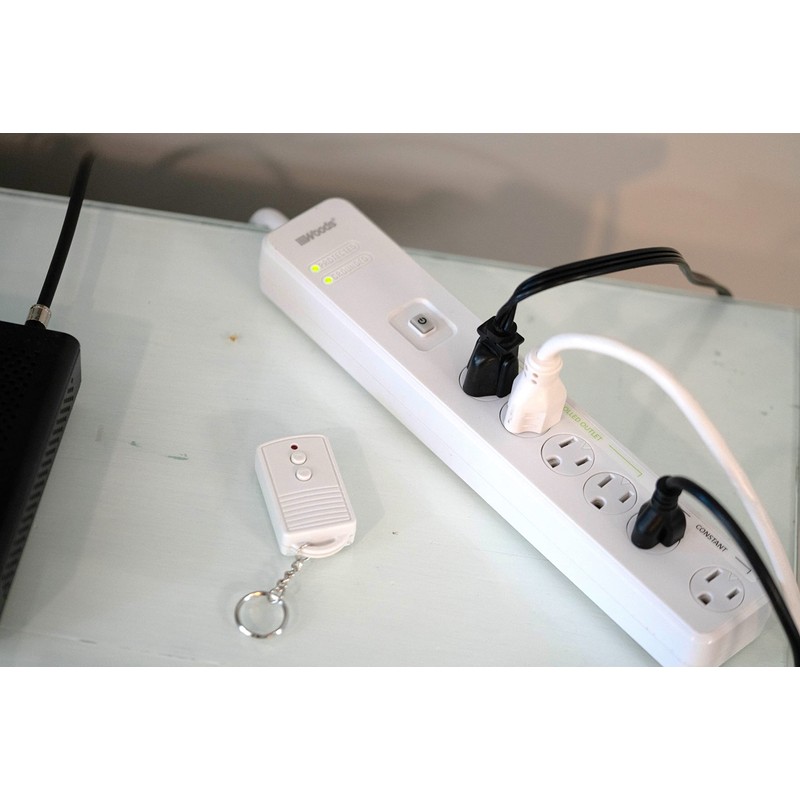 Woods 41715 Energy Saving Surge Protector Power Strip with 80