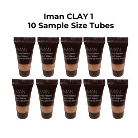 IMAN Luxury Radiance Liquid Makeup Foundation Clay 1 Sample Size Lot of 10 VHTF