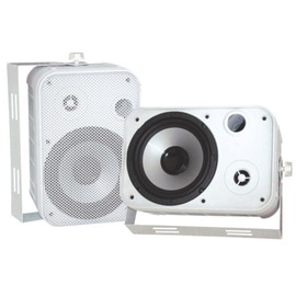 Pyle PDWR50W Waterproof Speakers 6.5 Pair Indoor/Outdoor White Consumer Electronics