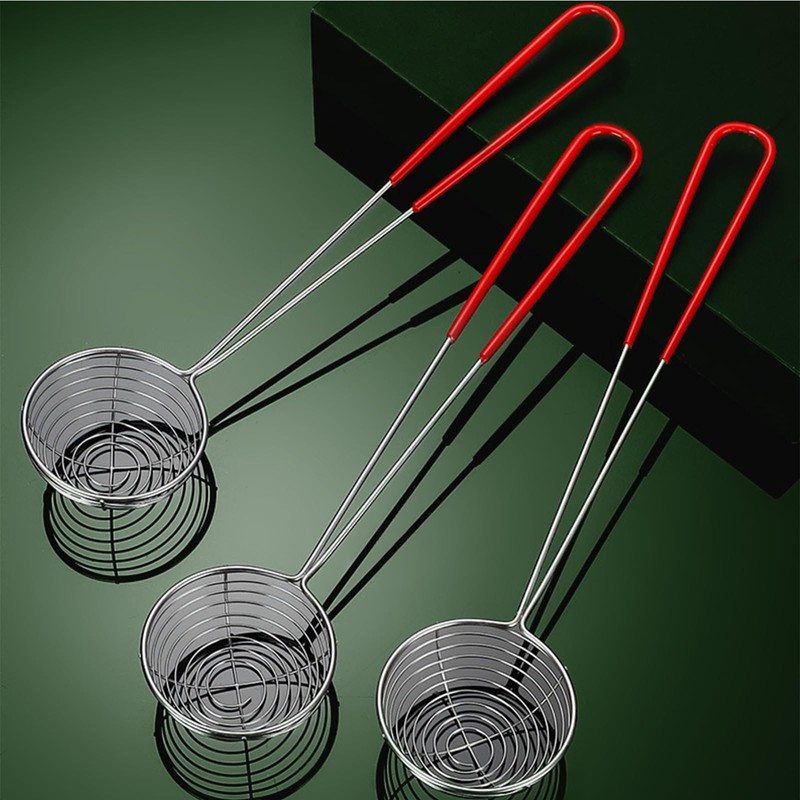 Draining Spoon, Stainless Steel Strainers Strainer Scoop Kitchen Tool Hot