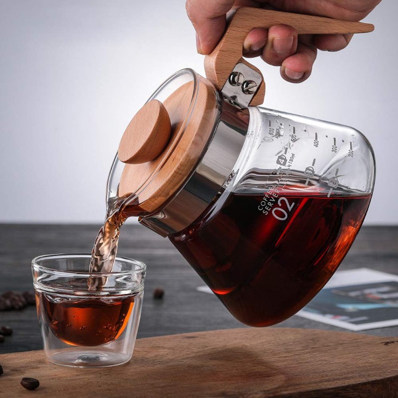 DUEBEL Cold Brew Coffee Maker Glass Jar with Handle, Glass