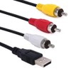 Herfair USB to RCA Cable, 4.9ft, USB A 2.0 Male