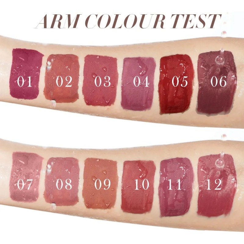 Set De 12 Labiales Mate De Larga Duración Pintalabio Regalo