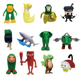 Tralalero Tralala Action Figure,Tung Tung Tung Sahur, BRR BRR Patapim,Collectible Animals Figurine Doll Gifts for Fans (Pack of 12)