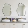 BOMINICA Irregular Wall Mirror - Asymmetrical Mirror for Bathroom, Living