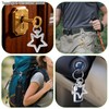 12 Pcs Star Carabiner Keychain, Y2K Silver Metal Keychain Accessories
