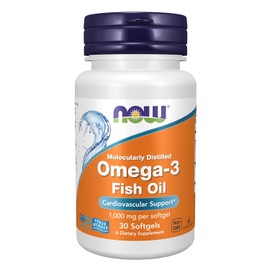NOW Suplementos, Omega-3 180 EPA/120 DHA, Molecularmente destilada, Apoyo cardiovascular