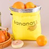 Yellow Banana Bag for Fridge, Shockproof Drawstring Storage Bag Keeps