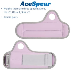 AceSpear Wrist Weights with Thumb Loops Lock for Men Women 1lb*2 2lbs*2 3lbs*2 Ankle Weights Weighted Gloves for Running Strength Training Walking Exercises (Purple, 1 lb x 2)