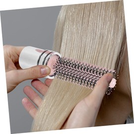 FRCOLOR Roller Hair Brush Curly Hair Brushes for Women Mini Hairbrush Boar Bristle Anti-static