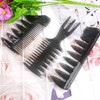 Professional Hair Styling Comb Set, Black, Wide Tooth Detangling Combs,