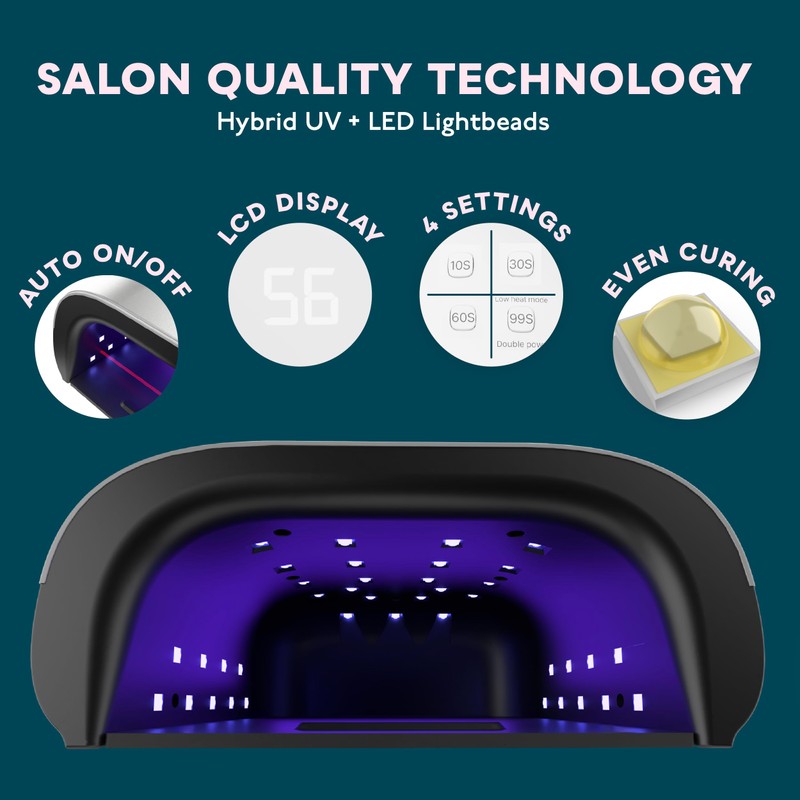 SUNUV SUNUV Led Nail Lamp, 48W Professional Nail Dryer for