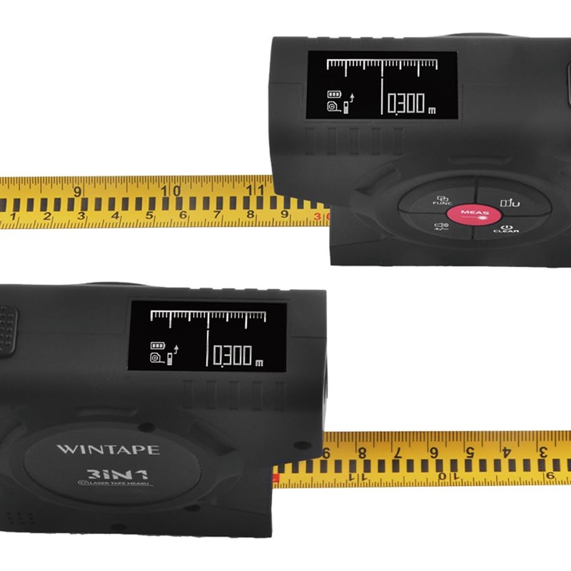WIN TAPE 3-in-1 Digital Tape Measure, 164Ft Laser Measurement Tool,