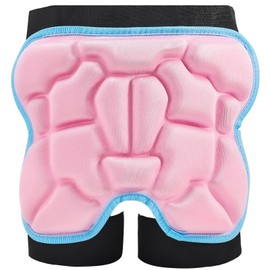 Ice Skating Hip Pads, Roller Skating Hip Protectors for Ages 3-14, and Hip Guards for Skateboarding, Snowboarding, and Hockey. (Pink, M（Suitable for Weights 66-110 pounds）)