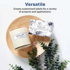 Avery Rectangle Labels with Sure Feed, 1" x 4", 200 Glossy White Labels (36451)