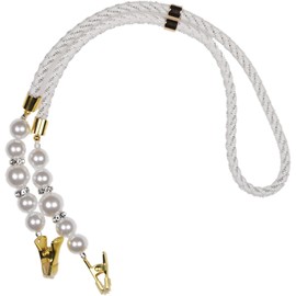 [TOuWA] Kimono Sussuke Rope, Suspension Clip, Women's, Pearl-like, Natural Stone, Anti-Slip, Waterhouse, Kitchen, Cooking, Housework, Izakaya, Japanese Restaurant (Total Length: Approx. 22.4 inches