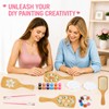 24 Set Wooden Hair Brushes Bamboo Hairbrushes Painting Kit