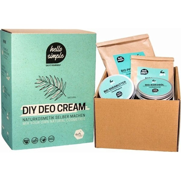 hello simple DIY Deodorant Cream Box, Natural (fragrance-free)