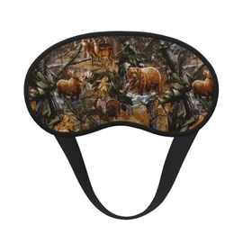 Camo Hunting Sleep Eye Mask, Comfortable Eyeshade for Sleeping, Cover Lightweight Funny Sleeping Blindfold for Men and Women
