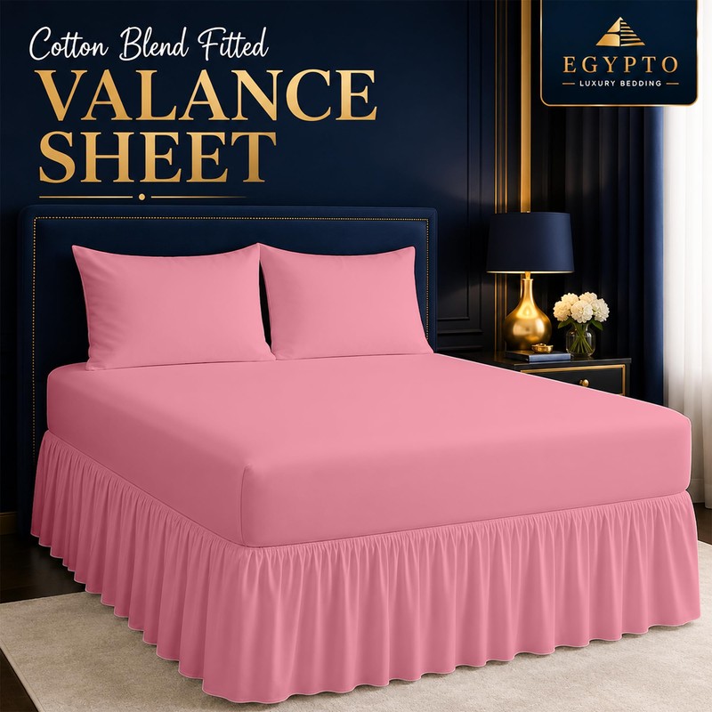 Egypto Plain Dyed Deep 𝐅𝐢𝐭𝐭𝐞𝐝 𝐕𝐚𝐥𝐚𝐧𝐜𝐞 Sheet Single – Easy