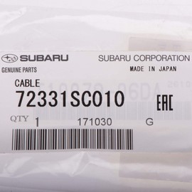 Subaru 2009-2013 Subaru Forester Dash Heater Temperature Control Cable 72331SC010 OEM Genuine