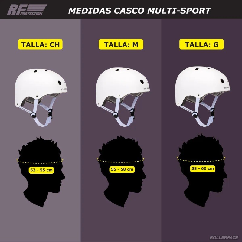 Rollerface Casco Multi-sport, Doble Certificado De Seguridad