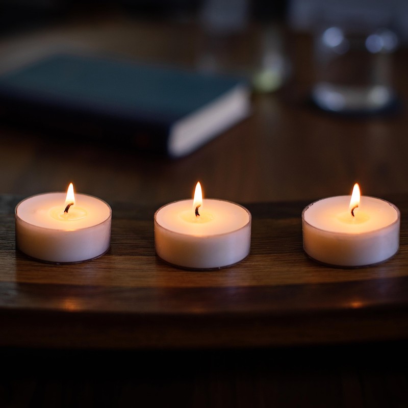 Stonebriar 20 Count Unscented Mega Oversized Clear Cup White Tea