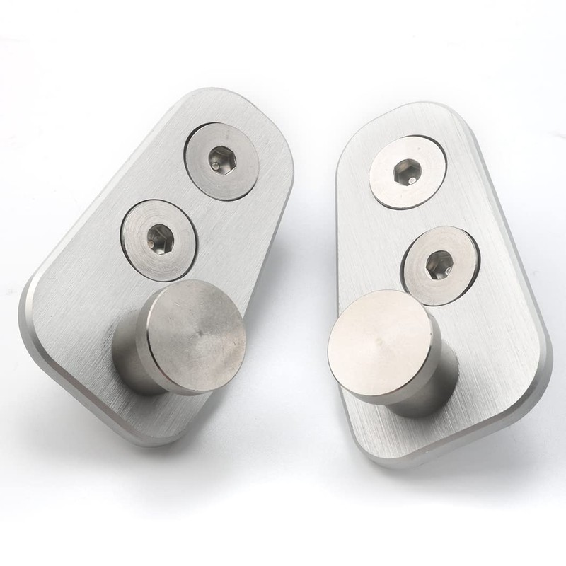 Pair Aluminium Door Striker Door Pin Adapter for Jeep CJ7