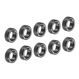 PATIKIL 10pcs 2.7mm Ceramic Guide Rings Fishing Rod Repair Kit for Freshwater Saltwater Fishing Black