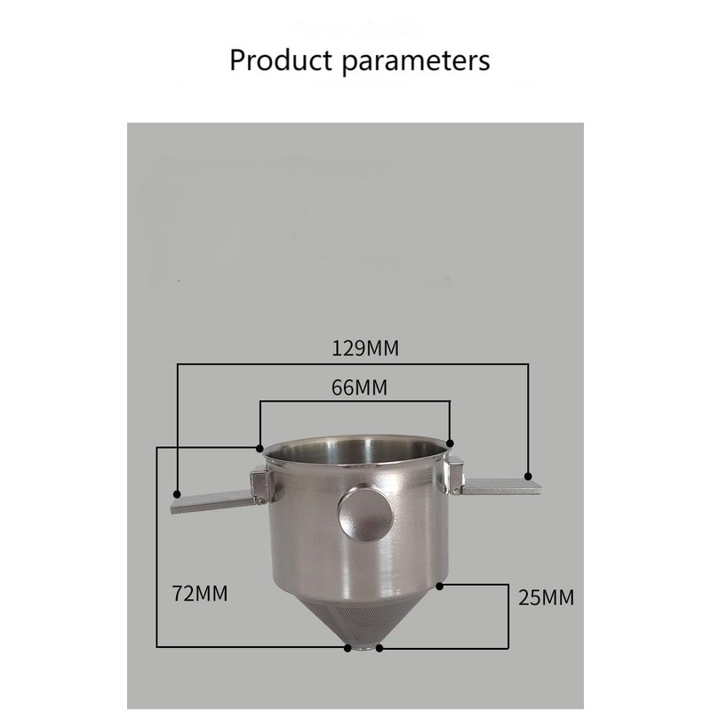 Reusable, Easy to Clean, Foldable Stainless Steel Pour Over Coffee