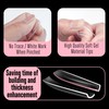 NOVO OVO Sculpted XXL Square Nail Tip for Curved Nails,