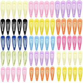100Pcs Colorful Cute Hair Clips for Girls Toddler Hair Accessories (10 Colors) - Soft No-Slip Hair Clips with Portable Case, Gentle Hairpins for Kids Girls Daily Use & Party (Durable Non-Hurt Design)