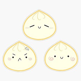 Magnet Steamed Bun Dumpling Magnet Bumper Sticker Car Magnet Flexible Reuseable Magnetic Vinyl 5"