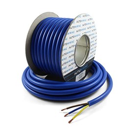 Autowiring Arctic Grade Blue Flex 3183A 2.5mm2 3 Core Outdoors Heavy Duty 25AMP 240V Mains PVC Cable Wire (3 Metre)