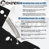 BOODVON Self Locking Gate Latch for Wooden Fence, Heavy Duty