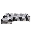 MIFXIN Sectional Sofa Covers L Shape Couch Slipcover 2pcs Stretch