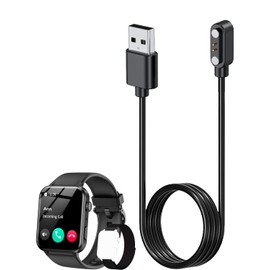 YANMONGI Smart Watch Charger for IOWODO R30 Pro 2Ft/60cm 2 Pin USB Portable Magnetic Charging Cable Cord for IOWODO R30 Pro Smart Watch